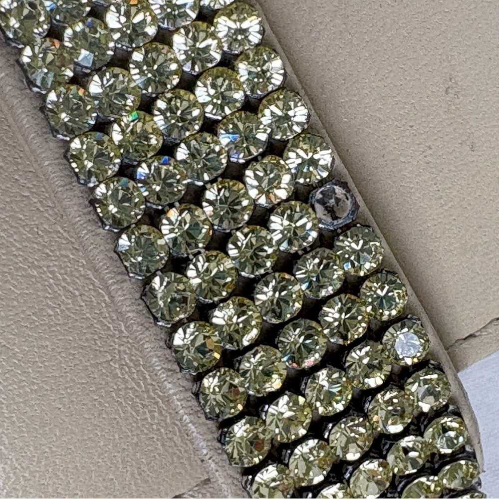 SWAROVSKI Rhinestone Leather Wallet *minor flaws* - Picture 6 of 10